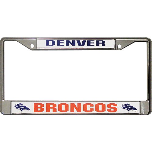 Rico Denver Broncos Chrome License Plate Frame