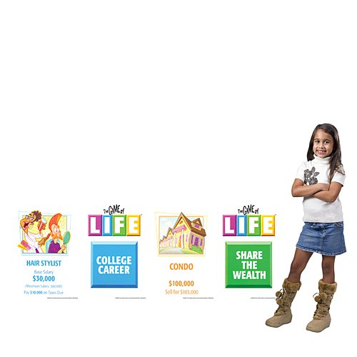 Algopix Similar Product 2 - 2 ft 10 in Hasbro Game of Life Card