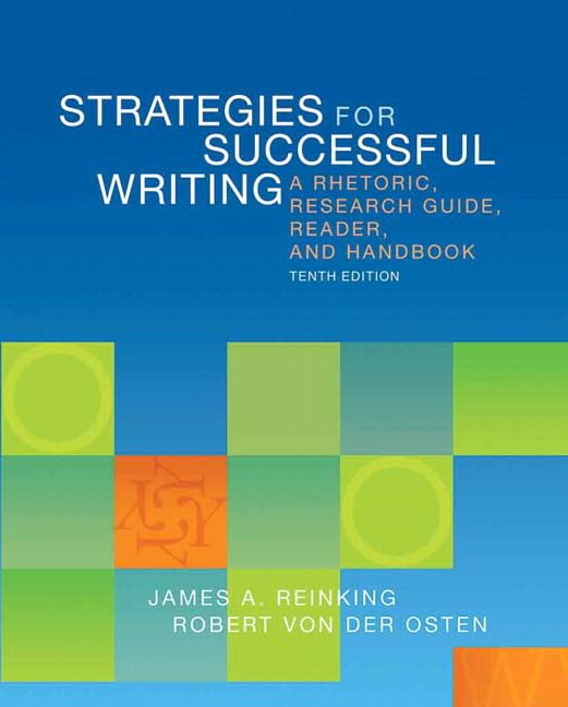 MyWritingLab with Pearson eText -- Standalone Access Card -- for Strategies for Successful Writing: A Rhetoric, Research Guide, Reader, and Handbook (10th Edition) by James A. Reinking