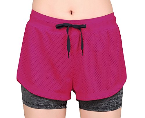 Women's Workout Fitness Running Compression Shorts