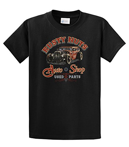 Rusty Nuts T-shirt Auto Shop Used Parts Classic