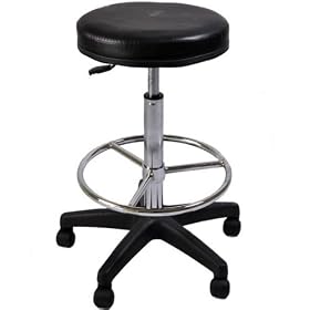 Cowboystudio Photography/Video Studio Posing Stool with Pneumatic Adjustable Padded Posing Stool and Foot Rest