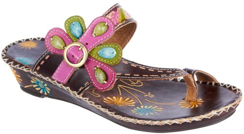 Spring Step Women's Santorini Buckle Thong Sandals