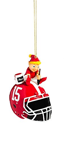 Team Sports America NCAA Helmet Elf Ornament