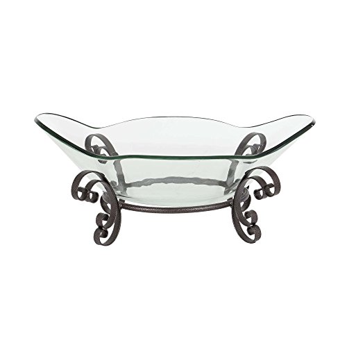 Algopix Similar Product 3 - Benzara Large Glass Stand Centerpiece