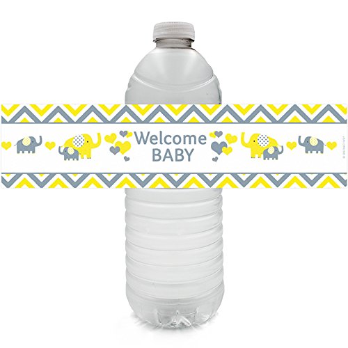 Algopix Similar Product 7 - Yellow and Gray Elephant  Unisex Baby