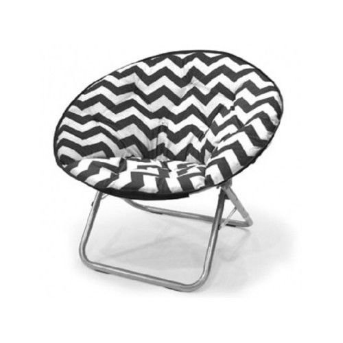 

Plush Chevron Saucer Chair, Multiple Colors