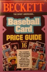 Sport Americana Baseball Card Price Guide by James Beckett