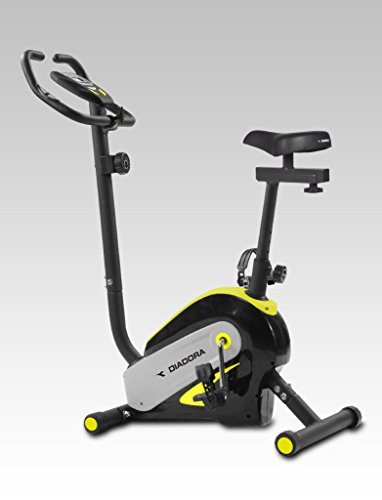 Diadora Swing Bicicleta Estática, Color Negro/Amarillo