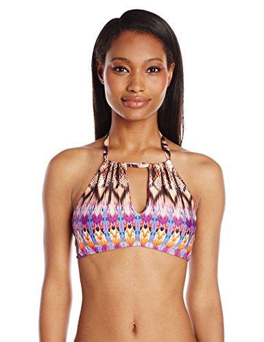 

Kenneth Cole New York Women's Miss Mojave High Neck Halter Bikini Top