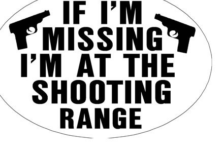 

Knockout 618.8 'If I'm Missing I'm at the Shooting Range' Hitch Cover