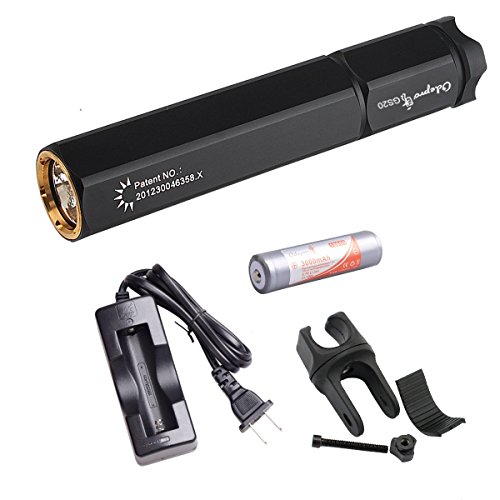 OdeproGSLEDFlashlightBicycleDailyUsingOutdoorRidingLEDTorchAmericanCREEXM LURidingCampingLedTorch+Battery+Charger+Mount