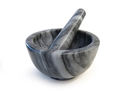 RSVP White Marble Mortar and Pestle