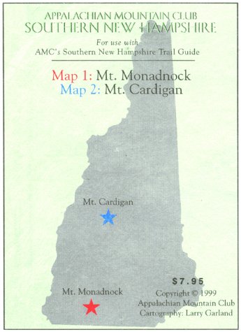Cardigan/Monadnock: Southern New Hampshire Trail Guide Map (T) by Appalachian Mountain Club Books