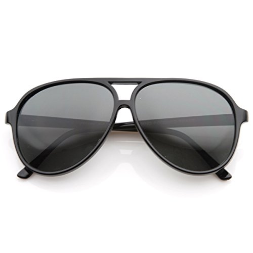 zeroUV - Polarized Protective Lens Classic Teardrop Design Plastic Aviator Sunglasses