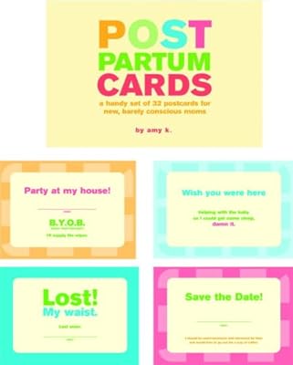 Post Partum Cards: A Handy Set of Postcards for New, Barely Conscious Moms (Potter Style)