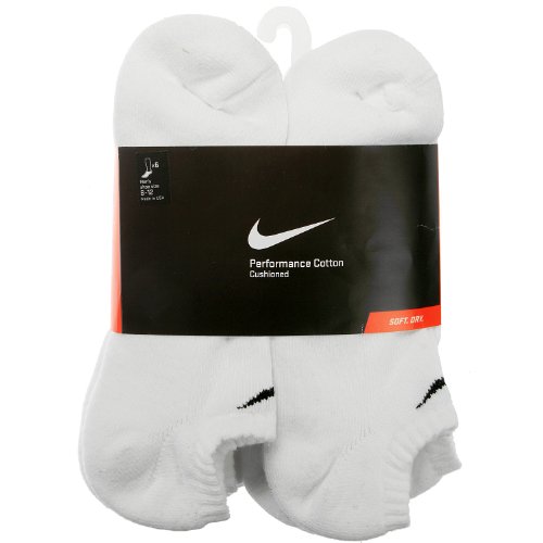 Nike 6 Pack Unisex Band Cotton No-Show Socks