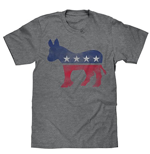 Democrat Donkey T-Shirt | Gray | Poly Cotton Blend | Classic Look