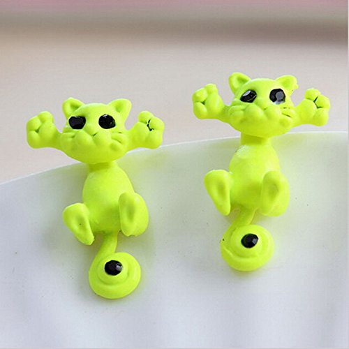 Maggie 1 Pair Women Chic 3D Cute Cat Stud Earings