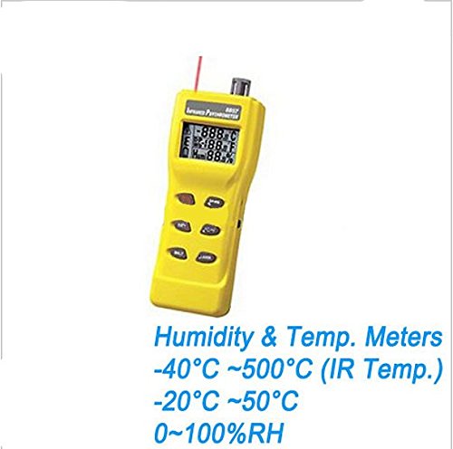 

GOWE 3 In 1 Digital Infrared Thermometer with Hygrometer and Temperature Tester