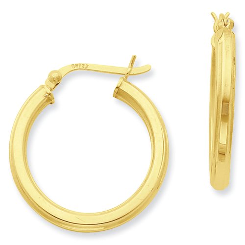 Algopix Similar Product 4 - Sterling Silver Goldflashed 25mm Hoop