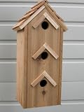 Cedarnest Cedar Birdhouse with 3 Seperate Compartments