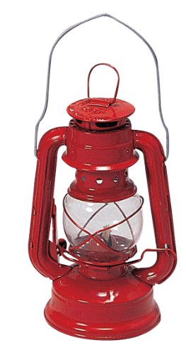 Stansport Small Hurricane Lantern (Red, 8-Inch)