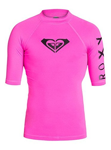 Roxy Girls Roxy Girls 7-14 Whole Hearted Short Sleeve- Rashguard Argwr03006