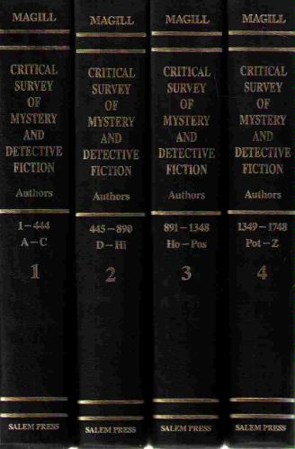 Critical Survey of Mystery and Detective Fiction: Authors (4 Volume Set) by Frank N. Magill