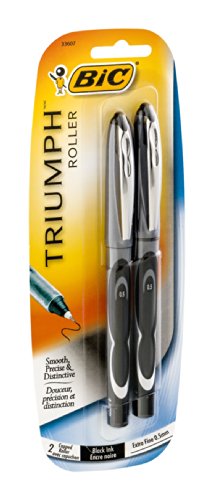 

BiC BIC Triumph Roller Extra Fine 0.5mm Black 2 CT (Pack of 18)