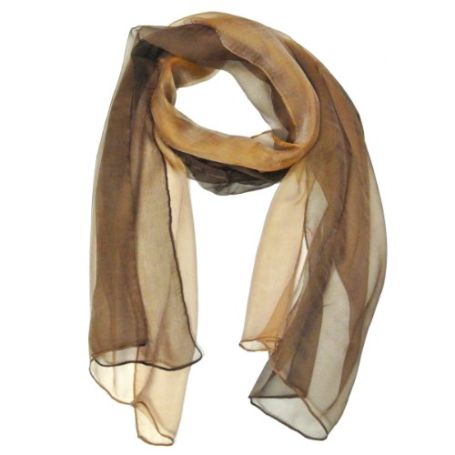 Wrapables Solid Color 100% Silk Long Scarf