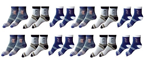 Zacharias Men's Ankle Socks(Assorted) - Pack of 12