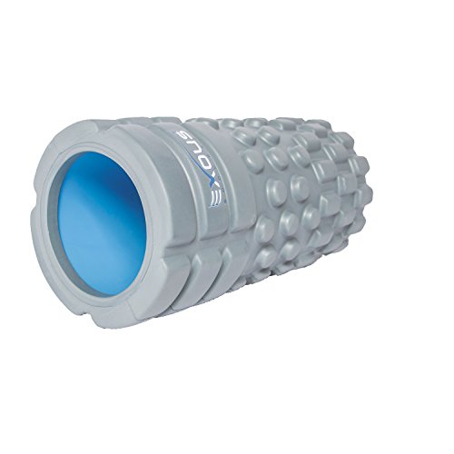 Exous Bodygear® Performance [High Density] Grid Foam Roller Advanced Trigger Point Massage Therapy with Video Instruction