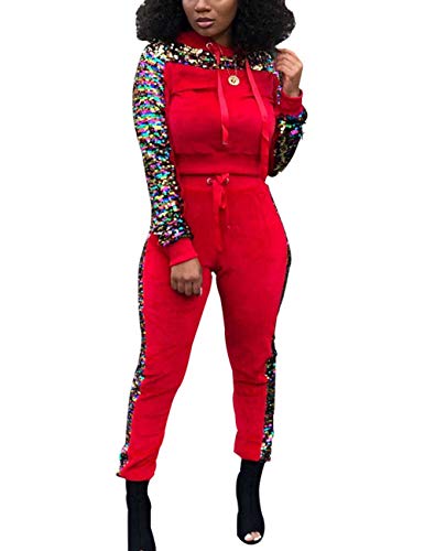 Algopix Similar Product 14 - Womens 2 Piece Sequin Tracksuit