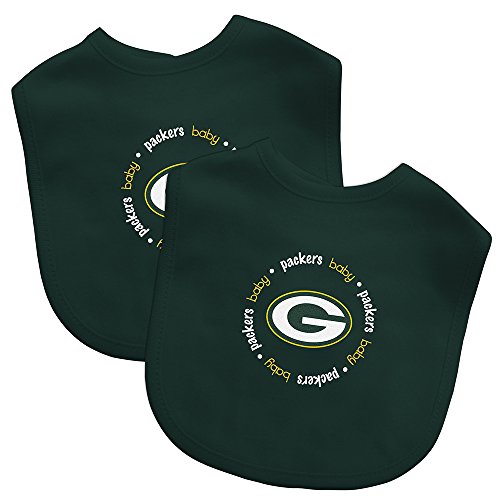 Baby Fanatic Team Color Bibs, Green Bay Packers, 2-Count