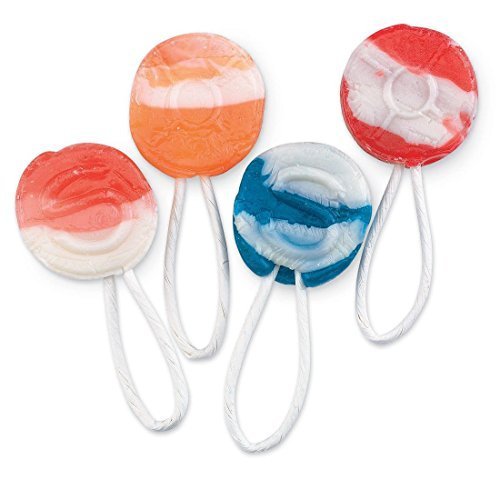 Saf-T-Pops Swirl Assorted Flavors, Lollipops with Kid Safe Sticks, 3 LB Bulk Candy