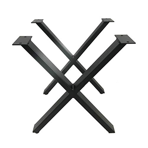 Algopix Similar Product 2 - Set of 2 Modern Industrial X Table