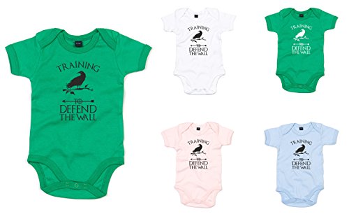 Training To Defend The Wall, Printed Baby Grow