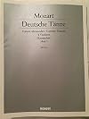 DEUTSCHE TANZE (GERMAN DANCES) FOR TWO VIOLINS. MOZART