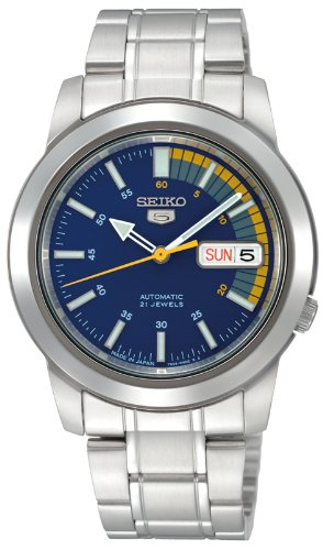 Seiko 精工 SNKK27 5号自动机械背透男表