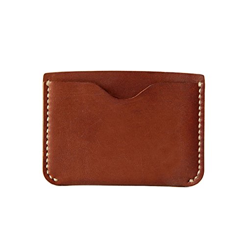 MEKU Handmade Slim Card Case Thin Soft Leather Front Pocket Wallet Minimalist