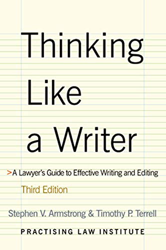Algopix Similar Product 13 - Thinking Like a Writer A Lawyers