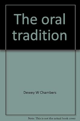 The oral tradition: Storytelling and creative drama (Literature for children)