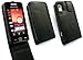 EMARTBUY SAMSUNG S5230 TOCCO LITE PREMIUM PU LEATHER BLACK FLIP CASE/COVER/POUCH WITH BUILT IN HOLDER + SCREEN PROTECTOR