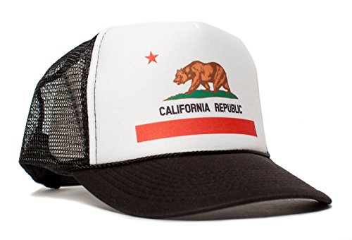 California Republic Flag Cali Unisex-Adult One Size Trucker Hat Cap