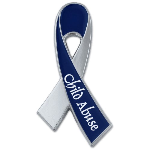 Child Abuse Awareness Blue Ribbon Lapel Pin