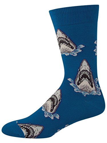 Socksmith Men's Shark Attack Crew Socks