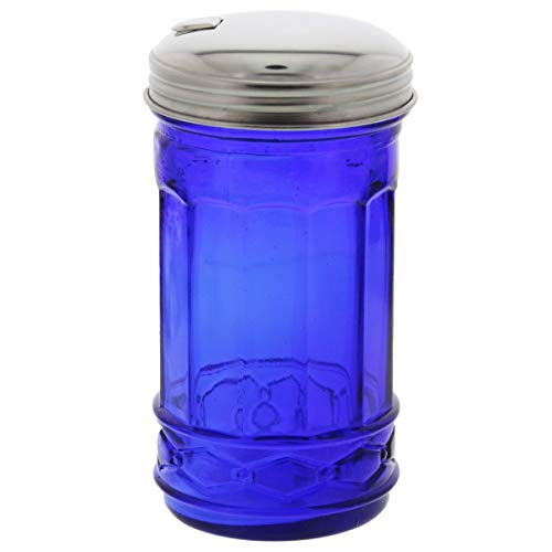 Algopix Similar Product 10 - Cobalt Blue Glass Sugar Shaker