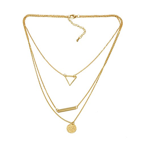 Onnea 3 Layered Geo Cutout Necklace