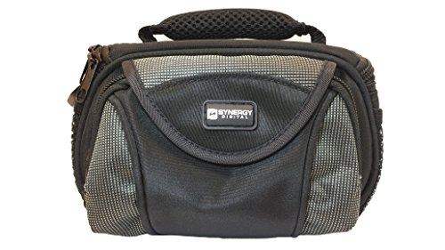 JVC GC-XA1 ADIXXION Camcorder Case Camcorder and Digital Camera Case - Carry Handle & Adjustable Shoulder Strap - Black / Grey - Replacement by Synergy